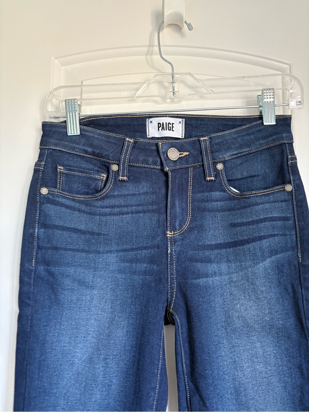 PAIGE Verdugo Crop Indigo Dark Denim Jeans - Size 26